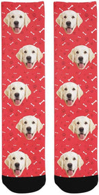 MyPupSocks Custom Personalized Photo Pet Face Socks, Cat and Dog Tracks Paws - Image 4