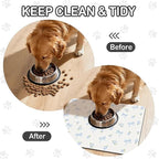 Dog Food Mat for Pet Cat Food Mat, Non-Slip Cat Pet Feeding Mats for Floor - Image 2