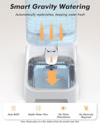 Automatic Dog Water Bowl Dispenser - 8L Large Gravity Cat Water Dispenser with - Image 8