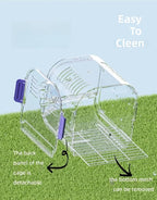 Portable Plastic Bird Cages Lightweight Waterproof Ventilated Travel Bird Cage - Image 7