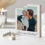 NAZENTI Custom Daddy and Me Brick Photo Block gifts - Image 2