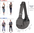 Lukovee Dog Sling Carrier, Hard Bottom Support & Adjustable Soft Padded - Image 7