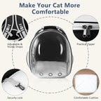 Cat Backpack Carrier Back Expandable Bubble Pet Carrier Backpack - Image 4