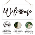 Welcome Sign for Front Door, Welcome Decor Wooden Hanging Sign for Wall Decor - Image 3