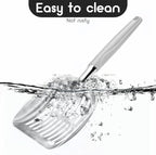 Cat Litter Scoop, Metal Cat Scooper, Plastic Handle Scoop, Sifting Shovel - Image 5