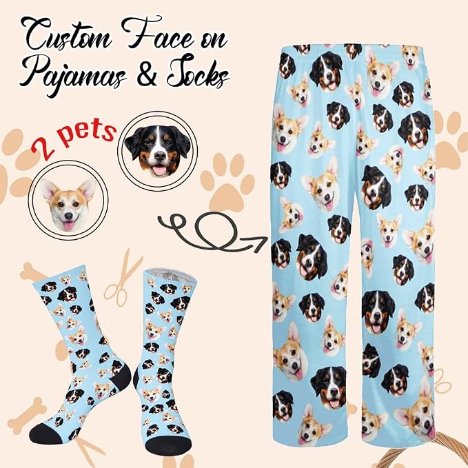 Custom Pajamas Pants with Photo - Image 2