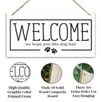 Welcome Sign for Front Door, Welcome Decor Wooden Hanging Sign for Dog Lover - Image 3