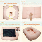 XxingSheep 4 Ways Shuttled XL Cat Tunnel Bed - Image 5