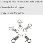 8 Pcs Bird Cage Lock Bird Cage Lobster Clasp, Birdcage Lock Birds Cage Clip - Image 5