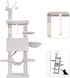 Cat Tree, Cat Condo with Cat Scratching Post and Board, Cat Hammock, Muchroom - Image 7