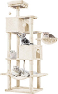 Sweetcrispy 66 inch Cat Tree Tower, Large Multi Level Cat Climbing Tower by Sweetcrispy