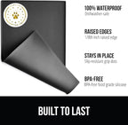 GORILLA GRIP 100% Waterproof Raised Edge BPA Free Silicone Pet Feeding Mat - Image 2