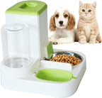 2 in 1 Automatic Cat Feeder & Water Dispenser, Gravity Pet Feeder Stainless by MUYG
