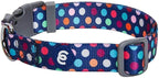 Blueberry Pet Essentials Rainbow Polka Dots Adjustable Dog Collar, Neck by BlueberryPet