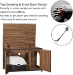 unipaws Top Opening Cat Litter Box Enclosure, Friendly to Elderly People - Image 4