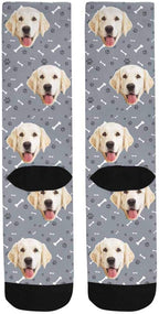 MyPupSocks Custom Personalized Photo Pet Face Socks, Cat and Dog Tracks Paws - Image 6