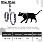 PUPTECK Adjustable Cat Harness and Leash Set Escape Proof Kitten Strap Collar - Image 6