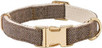 Soft Cotton Hemp Dog Collar by YUDOTE