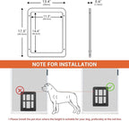 PETLESO Dog Door for Sliding Door, Lockable Dog Screen Door - Image 4