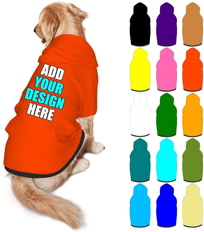 Custom Dog Clothes with Photo Name Logo Personalized Dog Sweaters by Mynvzrk