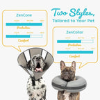 ZenPet Recovery Cone E-Collar for Dogs & Cats – Soft, Comfortable, Safe & - Image 7