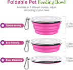 Pawaboo Collapsible Dog Bowls 2 Pack, Silicone Feeding Watering Bowls - Image 6