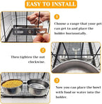 PINVNBY 2pcs Stainless Steel Bird Bowl Feeding Dish Cups - Image 5