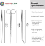Mandala Crafts Stainless Steel Aquascaping Tools Kit – Aquarium Plant Tools - Image 3