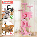 70in Cat Tree Cat Climbing Tower - Image 7