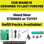 Forever Stick with Chew-Proof Metal Wire String and Transparent Fishing Line - Image 8