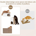 EHEYCIGA Cardboard Cat Scratcher House, 23-Inch Corrugated Cat Scratcher - Image 4