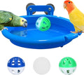 Bird Bath for Cage with 3 Balls Bird Tub Bowl Basin Hanging Birdbath Toy Pet by FunMove