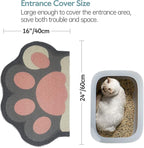 Cute Cat Litter Mat 24”x16”, Litter Box Mat, Litter Trapping Mat, Soft on Kitty - Image 3