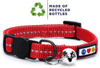 Pawtitas Recycled Red Reflective Cat Collar – Eco-Friendly Breakaway Safety - Image 2