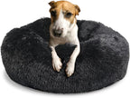 Calming Donut Dogs Beds for Medium Dogs up to 45 lb, 30inch Anti-Slip Plush by nononfish