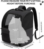 Cat Carrier Backpack, Steel Wire Frame More Stable, 600D Wear-Resistant Oxford - Image 4