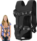 Pet Carrier Backpack, Adjustable Front Dog Carrier, Legs Out Dog Chest Carrier by Unknown