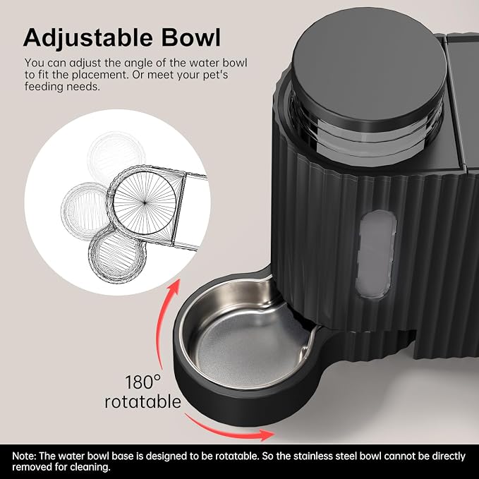Gardner Pet Automatic Gravity Cat Food Feeder and Water Dispenser Stainless - Image 4
