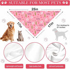 Mothers Day Dog Bandanas, 2 Pack Reversible Super Mom Pet Scarf - Image 7