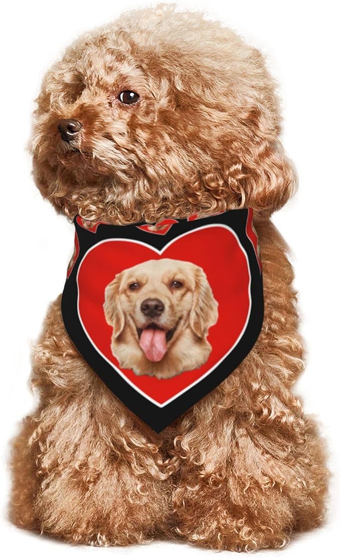 Custom Dog Bandana for Cat Dog Pet Add Your Design Personalized Neckwear - Image 4