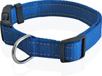 Adjustable Nylon Dog Collar, Reflective Collar 1 Inch 3/4 Inch 5/8 Inch Wide - Image 2