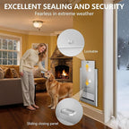 Ownpets Aluminum Dog Door for Wall and Door, Double Flap Energy Efficient - Image 4