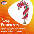 Super Bird Creations SB188 Balsa Candy Cane Bird Toy, Small Bird Size - Image 6