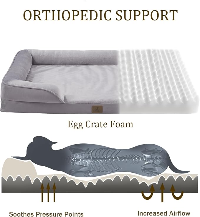 Bedfolks Orthopedic Dog Bed, Waterproof Dog Sofa Bed - Image 2