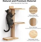 FUKUMARU Cat Wall Shelves, 3 in 1 Transformable Cats Scratching Post Wall - Image 3