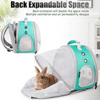 Back Expandable Backpack for Small Animals, Portable Travel Bag Breathable Pet - Image 2