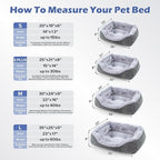 INVENHO Large Dog Beds Large Sized Dog Washable, Orthopedic Warming Soft - Image 5