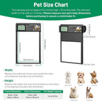 Automatic Pet Door, Dog Door Radar, Timer & Light Sensor Modes, Solar & USB - Image 2