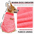1 Pc Dog Sweaters for Small Dogs Girl Boy Winter Fleece Clothes Warm Soft Dog - Image 2