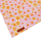 ADOGGYGO Floral Dog Bandanas 2 Pack, Daisy Flower Puppy Scarf, Premium Fabric - Image 6